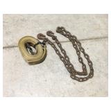Toe strap and 6 foot chain