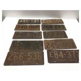 Vintage Ohio license plates