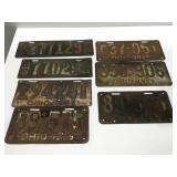 Vintage Ohio license plates