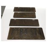 Vintage Ohio license plates