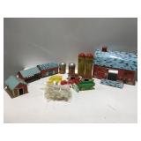 Vintage rolling acres farm metal and plastic toys