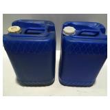 Two 5 gallon water containers