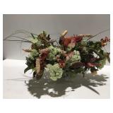 Floral arrangement in a glass bowl