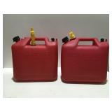2 Webco 5 gallon gasoline containers