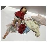 Vintage baby dolls, and clothing