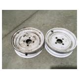 Four bolt small trailer rims