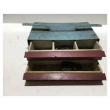 Undermount metal box with drawers and contents