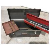 Toolbox with empty boxes