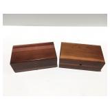 2 vintage Lane small cedar boxes with keys