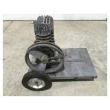 Air compressor pump on wheels