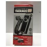 Portable forced air heater thermostat