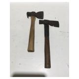 Vintage roofing tools, axes