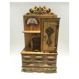 Homemade jewelry cabinet