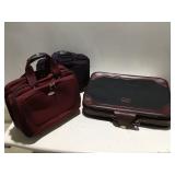 Suitcase and travel bags