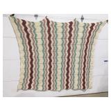 Crocheted Afghan/ blanket 80ï¿½ x 72ï¿½