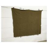 Vintage military wool blanket 72ï¿½ x 62ï¿½