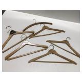 Vintage advertising wood hangers