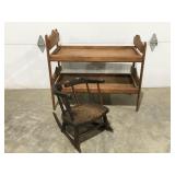 Doll baby bunk bed and childï¿½s rocker