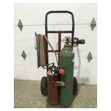 Victor cutting torch acetylene & oxygen tanks