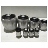 Vintage aluminum canister set and more