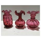 Cranberry glassware