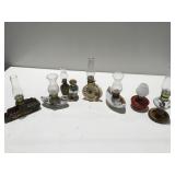 Oil lamps, some souvenir