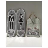 Metal men and women, signs and more