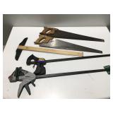 Quick grips, hand, saws, T square
