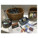 Basket full of sewing related items