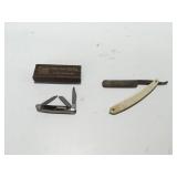 Old timer 1080T pocket knife, vintage shaving