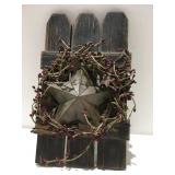 Picket fence star decor small