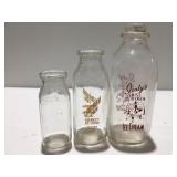 Milk bottles