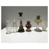 Vintage oil lamps 2 queen anna burners