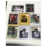 Tiger Woods, Phil Nicholson Muhammad Ali cards