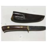 Herron 541 fixed blade knife with sheath Nice