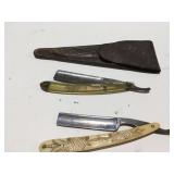 Satinedge & male pouch, levering razors