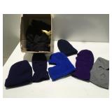 Ski mask, hats, and gloves