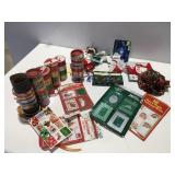 Christmas ribbon gift tags
