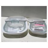 Corning ware casserole, dishes, two style of lids