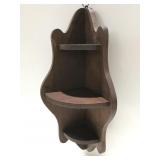 Vintage Wood corner shelf