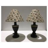Two lamps 20 inches tall