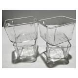 John Deere glass containers 4 3/4ï¿½ x 3ï¿½ x 3