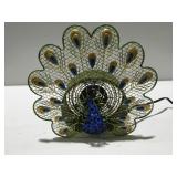 Decorative peacock fan works