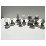 Ceramic floral oil lamps