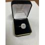 18 K WHITE GOLD DAUSSI DIAMOND ENGAGEMENT RING
