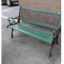 Garden Bench, iron & wood frame, loose/used