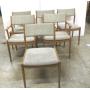 6 MCM Scandinavia Woodworks Co. Dining Chairs