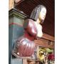 Wood Carved Ship's Figurehead; 33"T 14"W 11"D