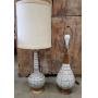 2 MCM pottery table lamps