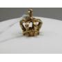 Vintage 14kt Crown Charm/Pendant, 3-D